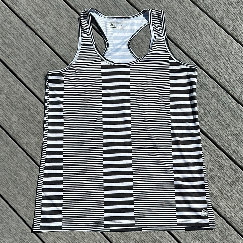 COPY - RBX Monochrome Striped Tank Top